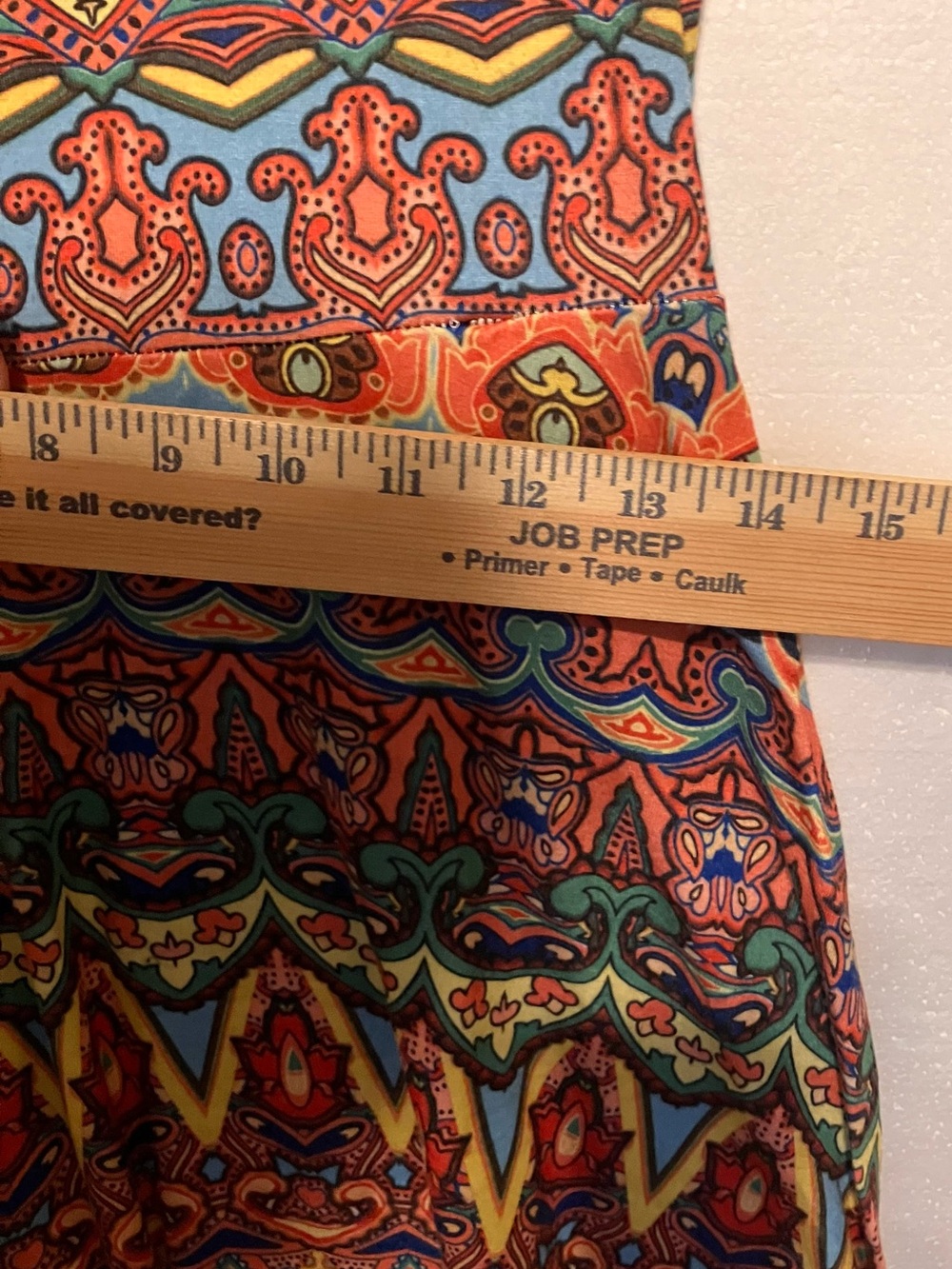 The O Boutique Orange & Blue Paisley Print Skirt
